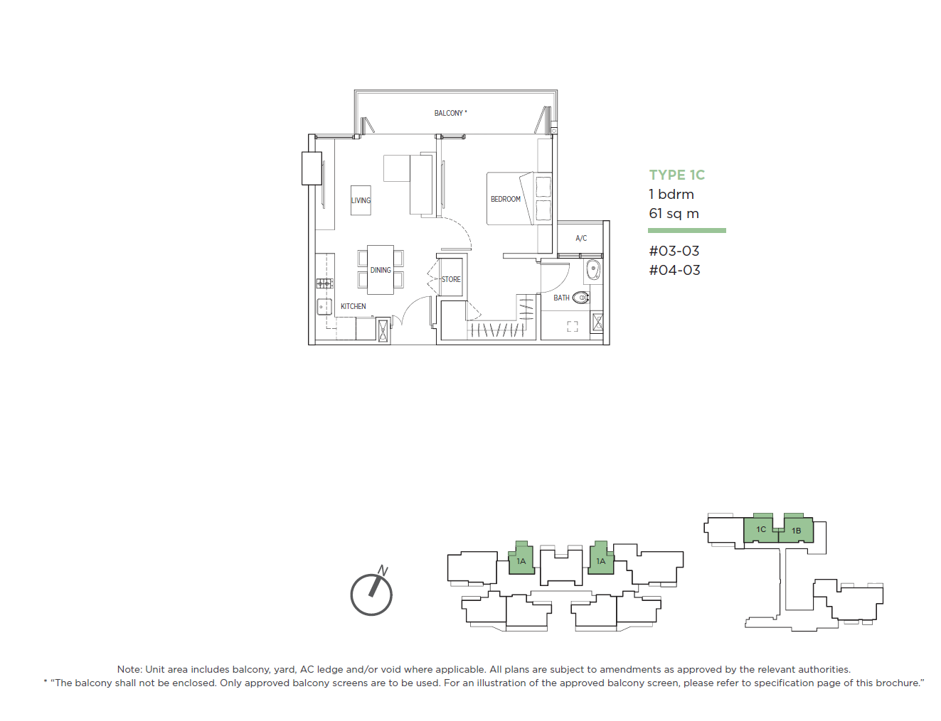 Kallang Riverside 1 Bedroom Floor Plan 4