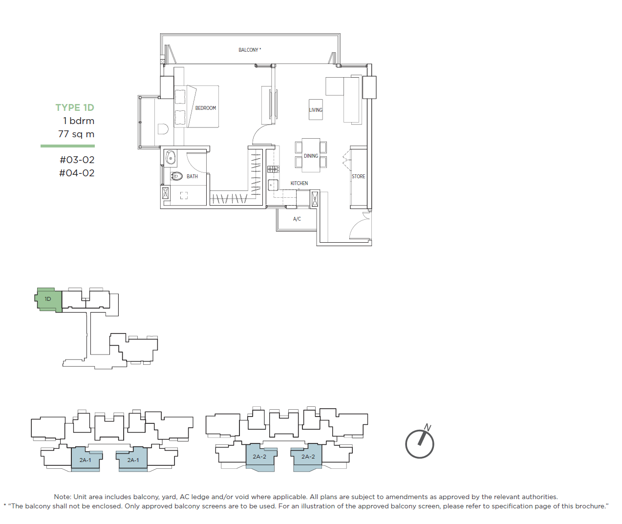 Kallang Riverside 1 Bedroom Floor Plan 5